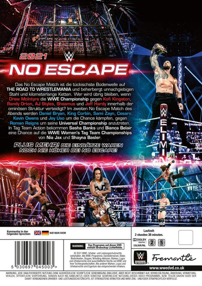 WWE: No Escape 2021, 1 DVD
