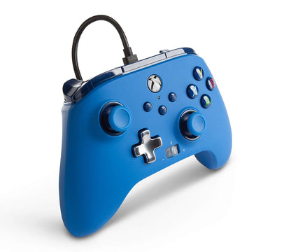 PowerA Enhanced Wired Controller for Xbox - Blue, Gamepad, Wired Video Game Controller, Gaming Controller, Xbox Series X|S