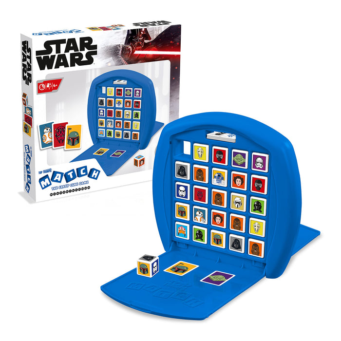 Top Trumps Match Star Wars The Crazy Cube Game, Spielen Sie mit 15 Ihrer Lieblingscharaktere aus Kylo Ren, Boba Fett, Chewbacca, Darth Maul und Stormtroopers, Geschenk und Spielzeug ab 4 Jahren