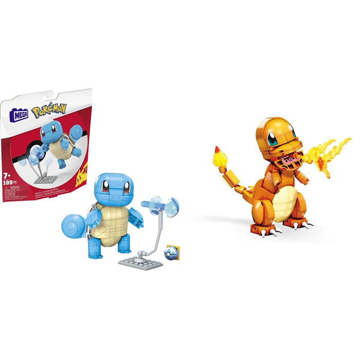 MEGA Pokémon Building Toys Set Build & Show Squirtle with 199 Pieces, Articulated and Poseable, 4 Inches Tall, for Kids, GYH00