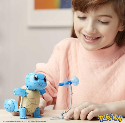 MEGA Pokémon Building Toys Set Build & Show Squirtle with 199 Pieces, Articulated and Poseable, 4 Inches Tall, for Kids, GYH00