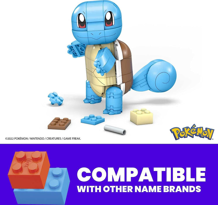 MEGA Pokémon Building Toys Set Build & Show Squirtle with 199 Pieces, Articulated and Poseable, 4 Inches Tall, for Kids, GYH00