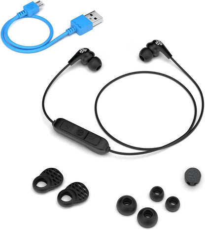 JLab JBuds Pro Bluetooth Earbuds Wireless, Best Fit Pro Earbuds with Noise Isolation, Titanium 10mm Drivers, Custom Fit Gel Tips and Cush Fins - Bluetooth Earphones With Microphone