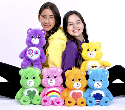 Care Bears | Funshine Bear 35cm Medium Plush | Collectable Cute Plush Toy, Cuddly Toys for Children, Soft Toys for Girls and Boys, Cute Teddies Suitable for Girls and Boys Ages 4+ | Basic Fun 22087