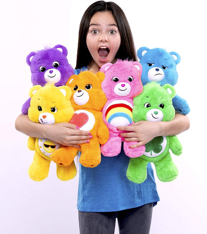 Care Bears | Funshine Bear 35cm Medium Plush | Collectable Cute Plush Toy, Cuddly Toys for Children, Soft Toys for Girls and Boys, Cute Teddies Suitable for Girls and Boys Ages 4+ | Basic Fun 22087