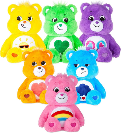 Care Bears | Funshine Bear 35cm Medium Plush | Collectable Cute Plush Toy, Cuddly Toys for Children, Soft Toys for Girls and Boys, Cute Teddies Suitable for Girls and Boys Ages 4+ | Basic Fun 22087