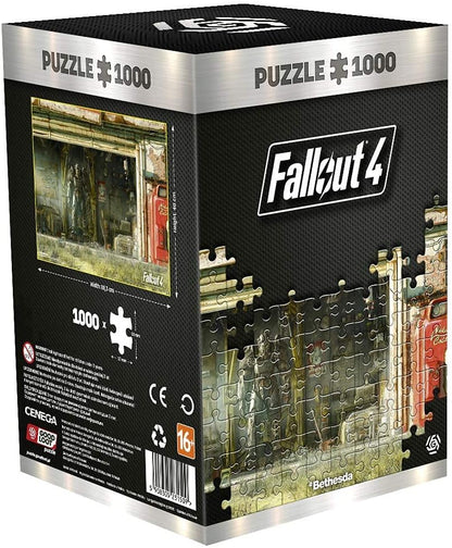 Fallout 4 Garage - puzzel 1000 stukjes 68cm x 48cm | inclusief poster en tas | Game-artwork voor volwassenen en tieners 1000 pcs Fallout 4 Garage