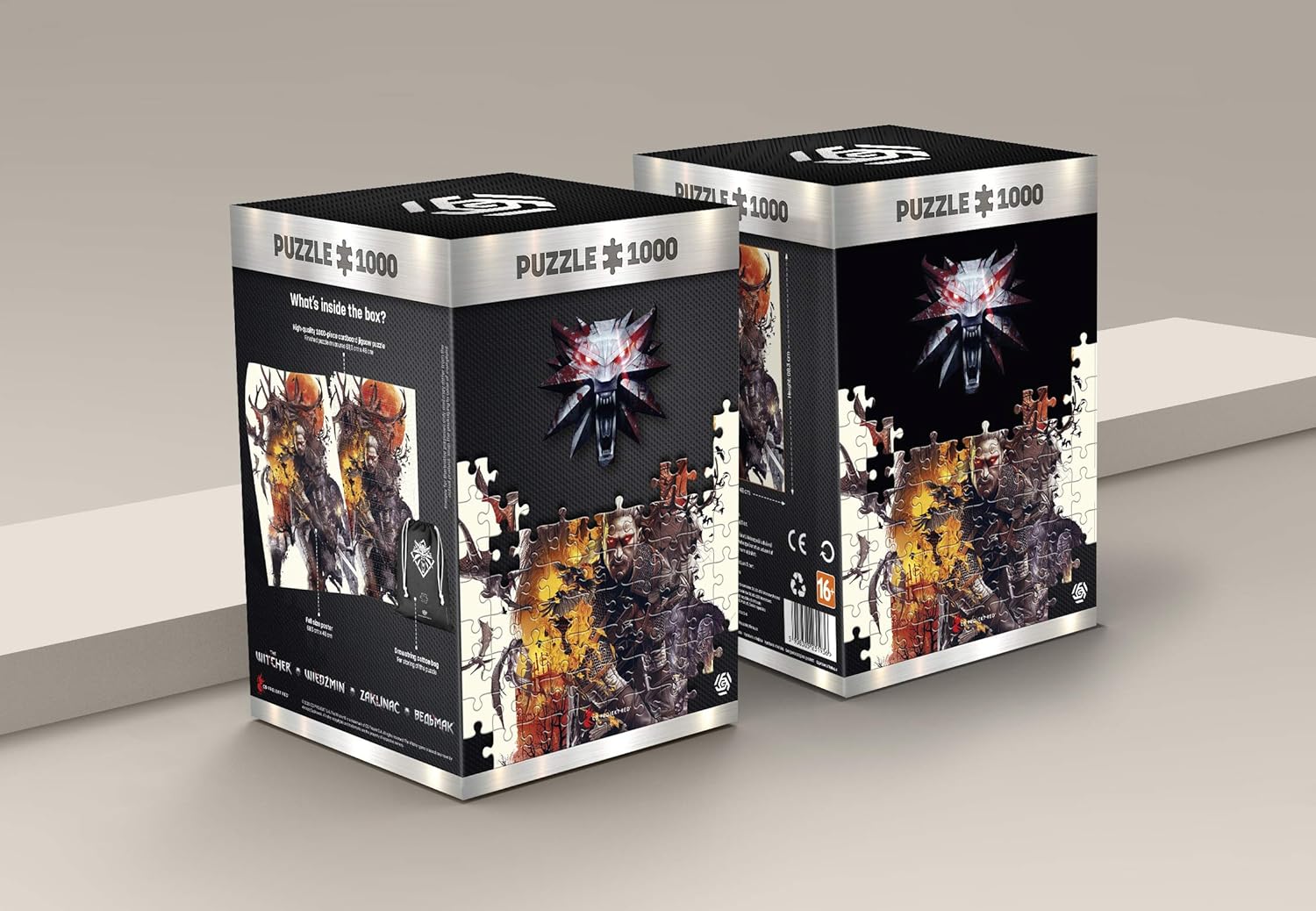 The Witcher 3: Wild Hunt Monsters | 1000 Piece Jigsaw Puzzle | Includes Poster and Bag | 68 x 48 | for Adults & Kids Age 14 Years and Up | Perfect for Christmas and Birthday Present | Game-Artwork