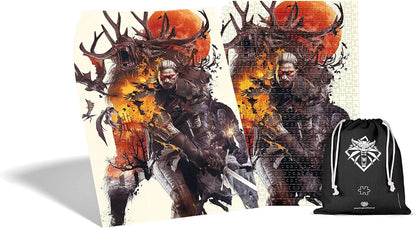 The Witcher 3: Wild Hunt Monsters | 1000 Piece Jigsaw Puzzle | Includes Poster and Bag | 68 x 48 | for Adults & Kids Age 14 Years and Up | Perfect for Christmas and Birthday Present | Game-Artwork