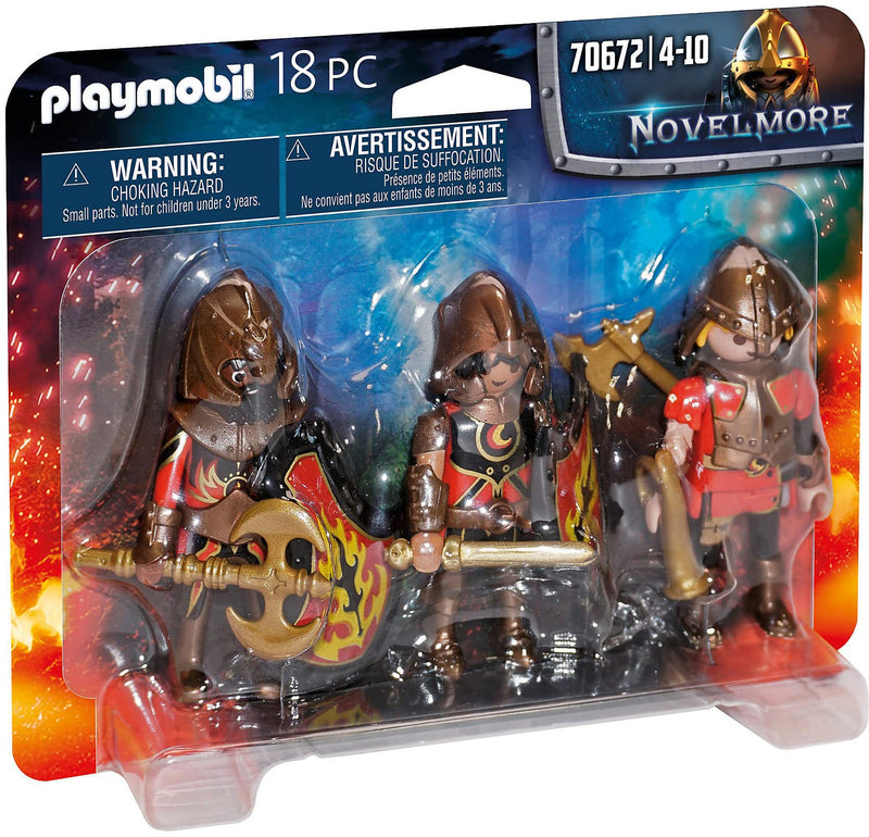 PLAYMOBIL 70672 Novelmore Knights Burnham Raiders 3 Figure Set, for Children Ages 4+