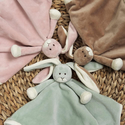 Teddykompaniet Båstad Cuddly Blanket Baby Diinglisar Rabbit Pink 4066 - Cuddle Blanket Baby 35 x 35 cm - Baby Cuddly Toy from 0 Months - Cuddly Blanket Baby Boy and Girl