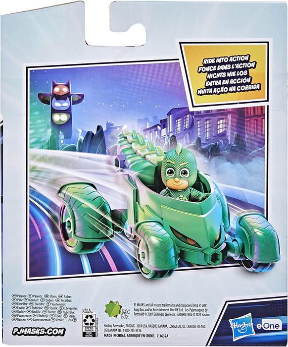 PJ Masks Gekko-Mobile Preschool Toy, Gekko Car with Gekko Action Figure for Kids Ages 3 and Up , Green