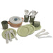 Andreu Toys- Bio Dinner Set (4 People) -In A Box Juguetes de Cocina, sólido, Multicolor (15604