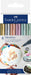 Faber-Castell Creative Studio Metallics Marker, Multicoloured, Cardboard Wallet Of 6, For Art, Craft, Drawing, Sketching, Home, School, University, Colouring