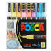 Posca - PC3M - Fine Tip Pen - Soft Colors, 8 pc