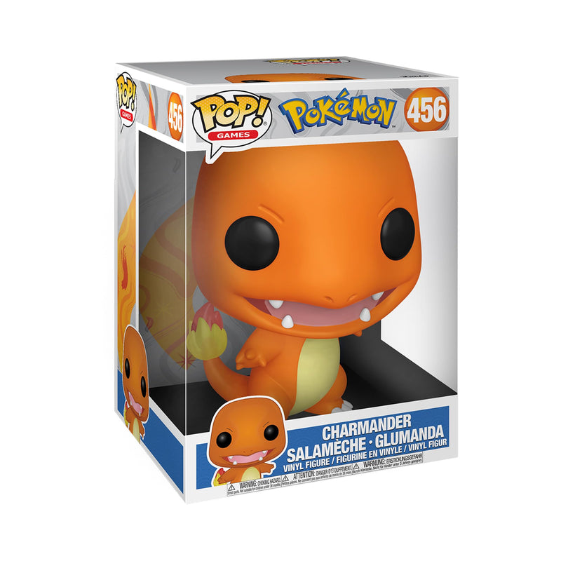 Funko Pop! Games: Pokemon - 10" Charmander - Salamèche - Figurine en Vinyle à Collectionner - Idée de Cadeau - Produits Officiels - Jouets pour Les Enfants et Adultes - Video Games Fans