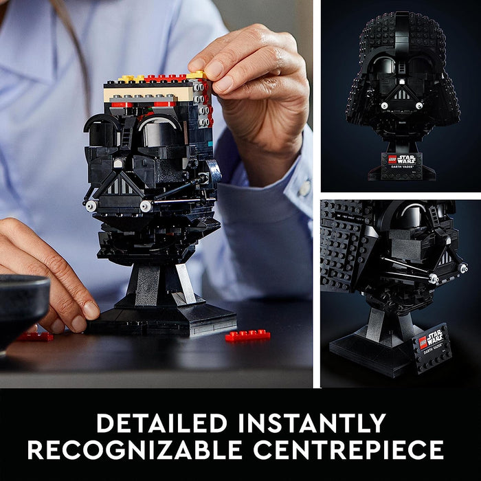 LEGO Star Wars Darth Vader Helm, Bauset für Erwachsene, Geschenk-Idee zum Valentinstag für Männer, Frauen, Ihn oder Sie, sammelbares Modell zum Bauen und Ausstellen 75304