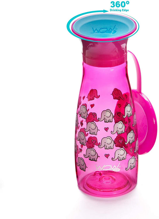 WOW CUP MINI 360 Sippy Cup, Pink, 12 oz / 350 ml