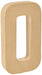 Creativ 26614 20.5 cm 1-Piece Papier Mache Letter O, Beige
