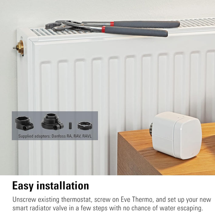 Eve - Thermo - Smart Thermostatic Radiator Valve (2020) Homekit 1-Pk