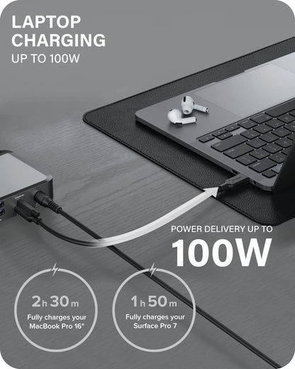 ALOGIC MX3 (11 in 1) USB-C Triple Display 4K@60Hz DisplayPort Alt. Mode Docking Station – With 100W Power Delivery
