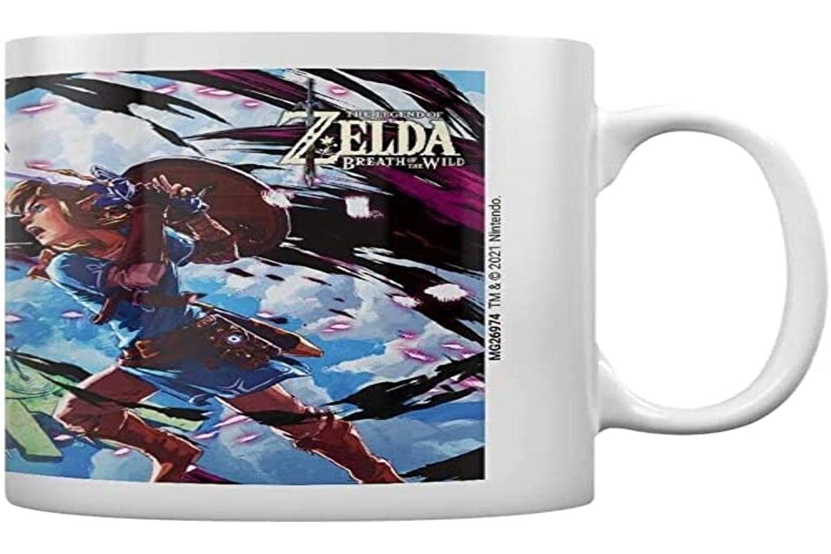 The Legend of Zelda Breath of The Wild Mug (V S Phantom Design) 11oz Ceramic Mug - Official Merchandise,White