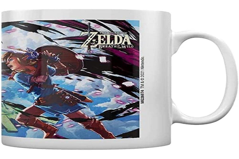 The Legend of Zelda Breath of The Wild Mug (V S Phantom Design) 11oz Ceramic Mug - Official Merchandise,White