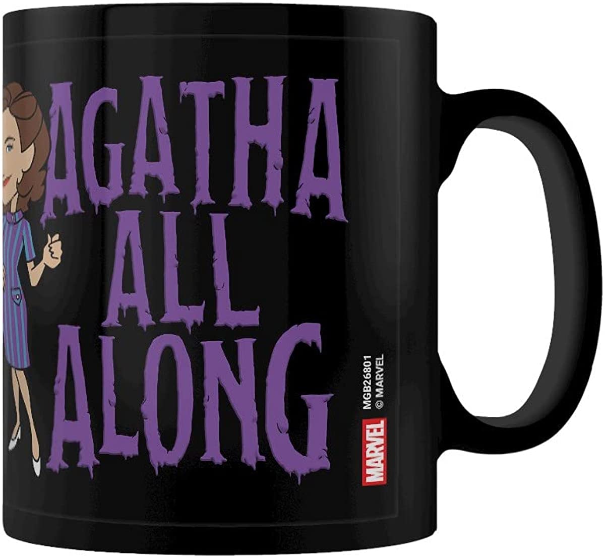 WandaVision All Along Agatha Mug (One Size) (Black/Purple