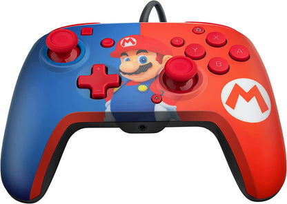 PDP Nintendo Switch Faceoff Deluxe+ Controller Cablato Audio Mario - Nintendo Switch