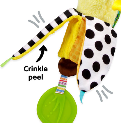 LAMAZE Bea the Banana, Clip on Pram and Pushchair Newborn Baby Toy, Sensory Toy for Babies with Colours and Sounds, Development Toy for Boys and Girls Aged 0 to 24 Months Bea Die Banane