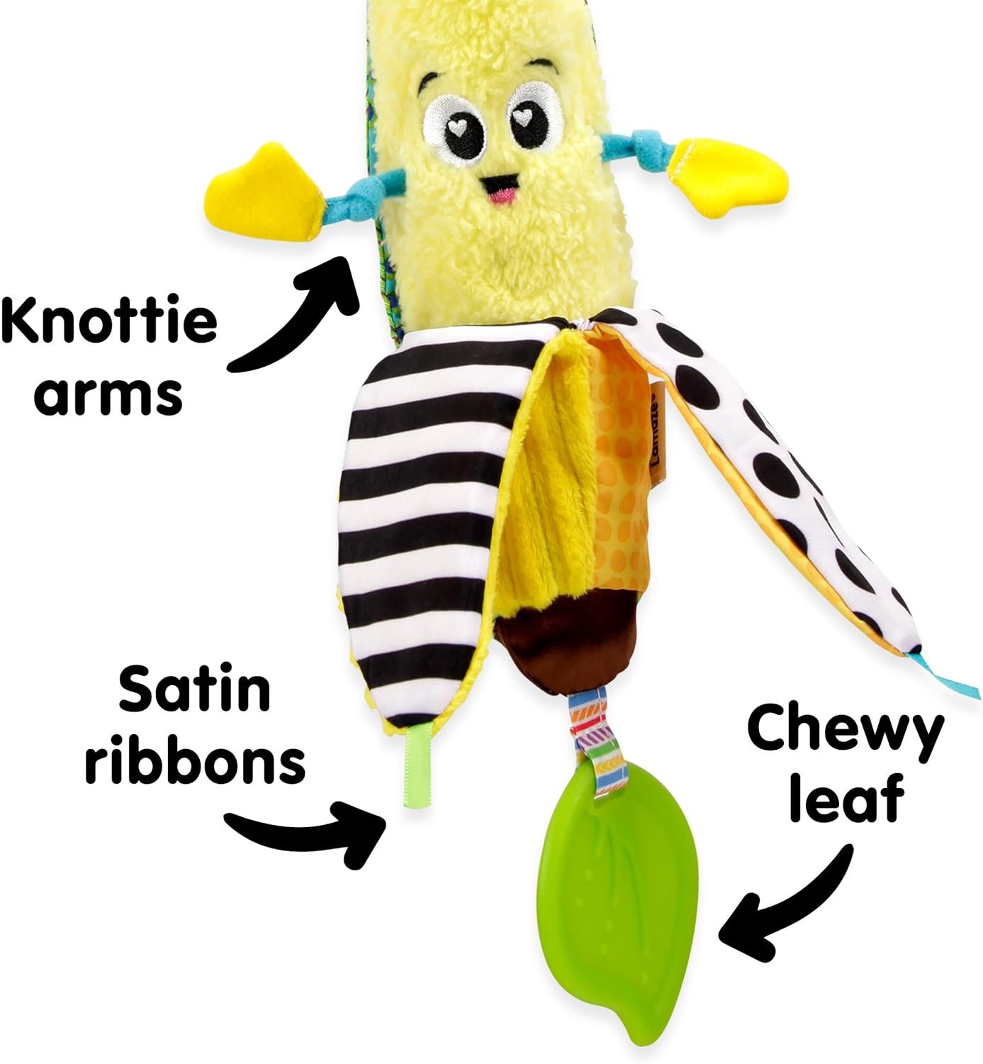LAMAZE Bea the Banana, Clip on Pram and Pushchair Newborn Baby Toy, Sensory Toy for Babies with Colours and Sounds, Development Toy for Boys and Girls Aged 0 to 24 Months Bea Die Banane