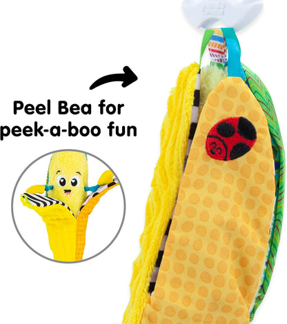 LAMAZE Bea the Banana, Clip on Pram and Pushchair Newborn Baby Toy, Sensory Toy for Babies with Colours and Sounds, Development Toy for Boys and Girls Aged 0 to 24 Months Bea Die Banane