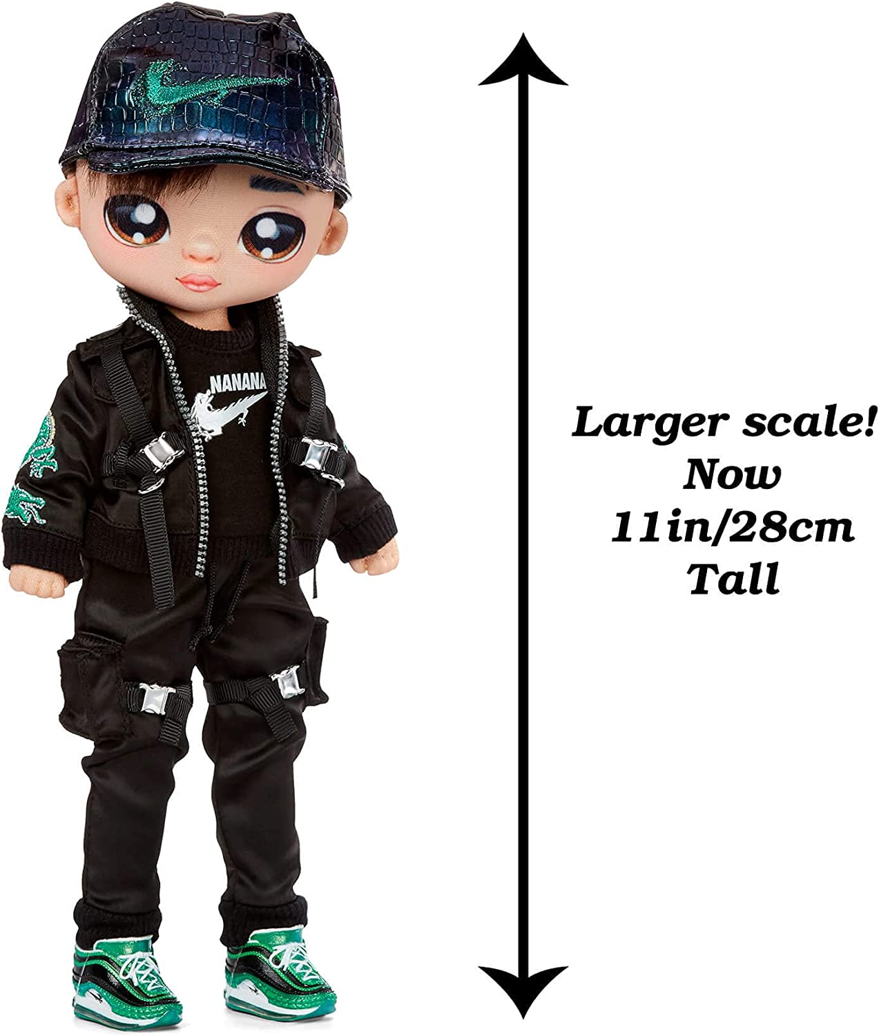 Na! Na! Na! Surprise 575528EUC Teens Fashion Doll-Collectable-27.94cm Soft Fabric Boy Doll, Dragon Inspired-Parker Scorch, 28 CM