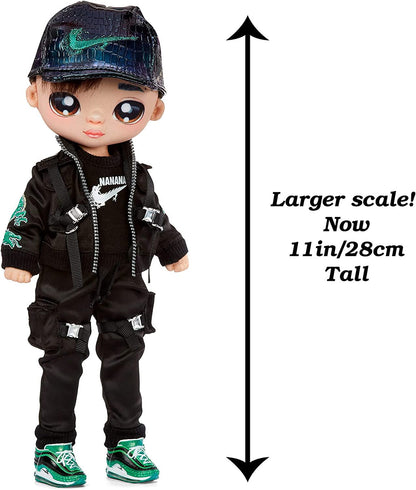 Na! Na! Na! Surprise 575528EUC Teens Fashion Doll-Collectable-27.94cm Soft Fabric Boy Doll, Dragon Inspired-Parker Scorch, 28 CM