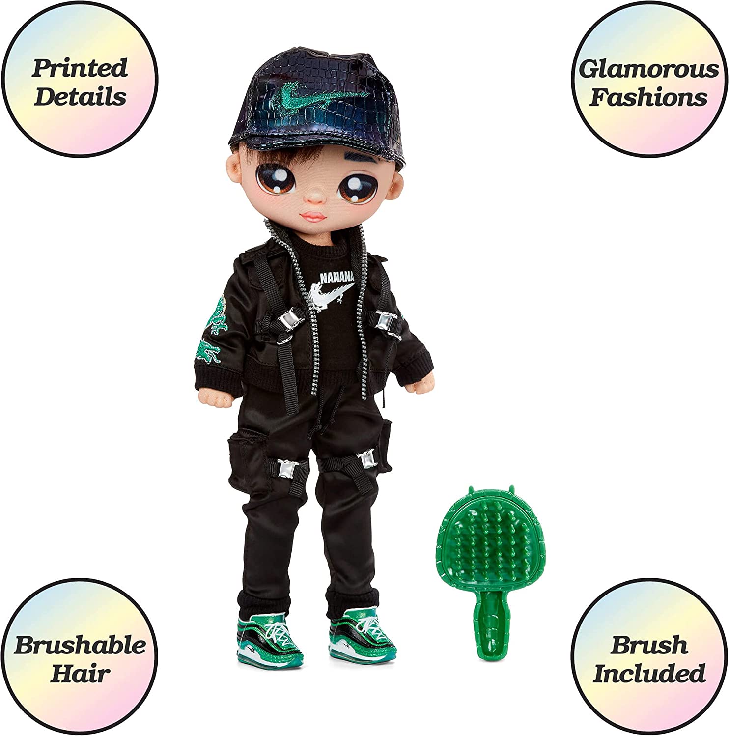 Na! Na! Na! Surprise 575528EUC Teens Fashion Doll-Collectable-27.94cm Soft Fabric Boy Doll, Dragon Inspired-Parker Scorch, 28 CM