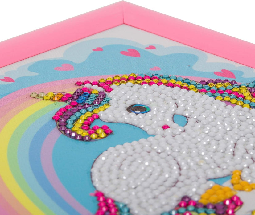 Craft Buddy - Crystal Art Unicorn Rainbow 16 x 16cm Frameable Kit CAFBL-4