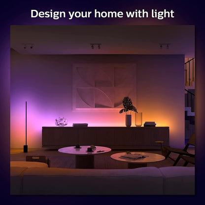 Philips Hue New Gradient Light Strip 1m Extension. for Syncing with Entertainment, Media and Music. with Bluetooth. Works with Alexa, Google Assistant and Apple Homekit.