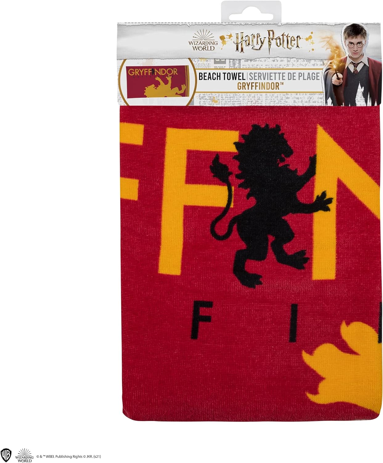 Cinereplicas Harry Potter - Beach Towel Gryffindor - Official License