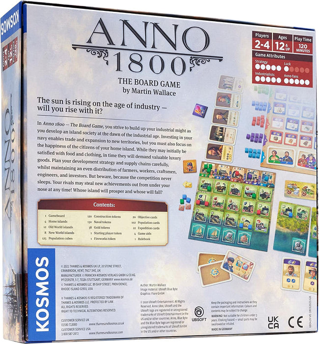 Thames & Kosmos | 680428 | Anno 1800 | Board Game | Strategy Game | Ubisoft Entertainment | Martin Wallace | 12 +