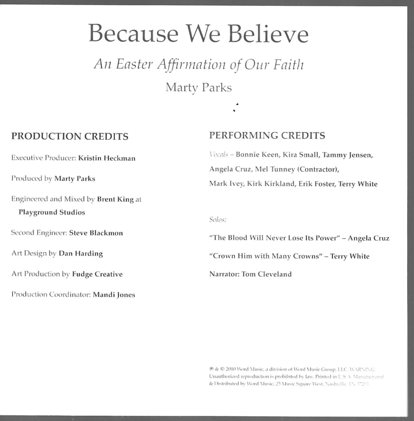 Because We Believe