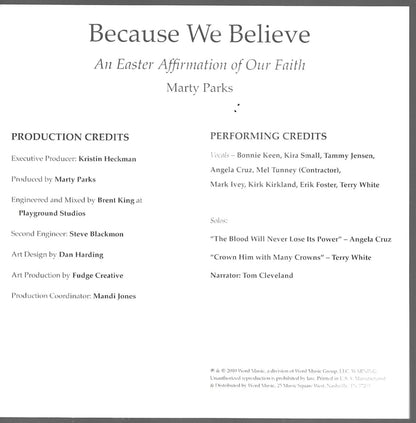 Because We Believe