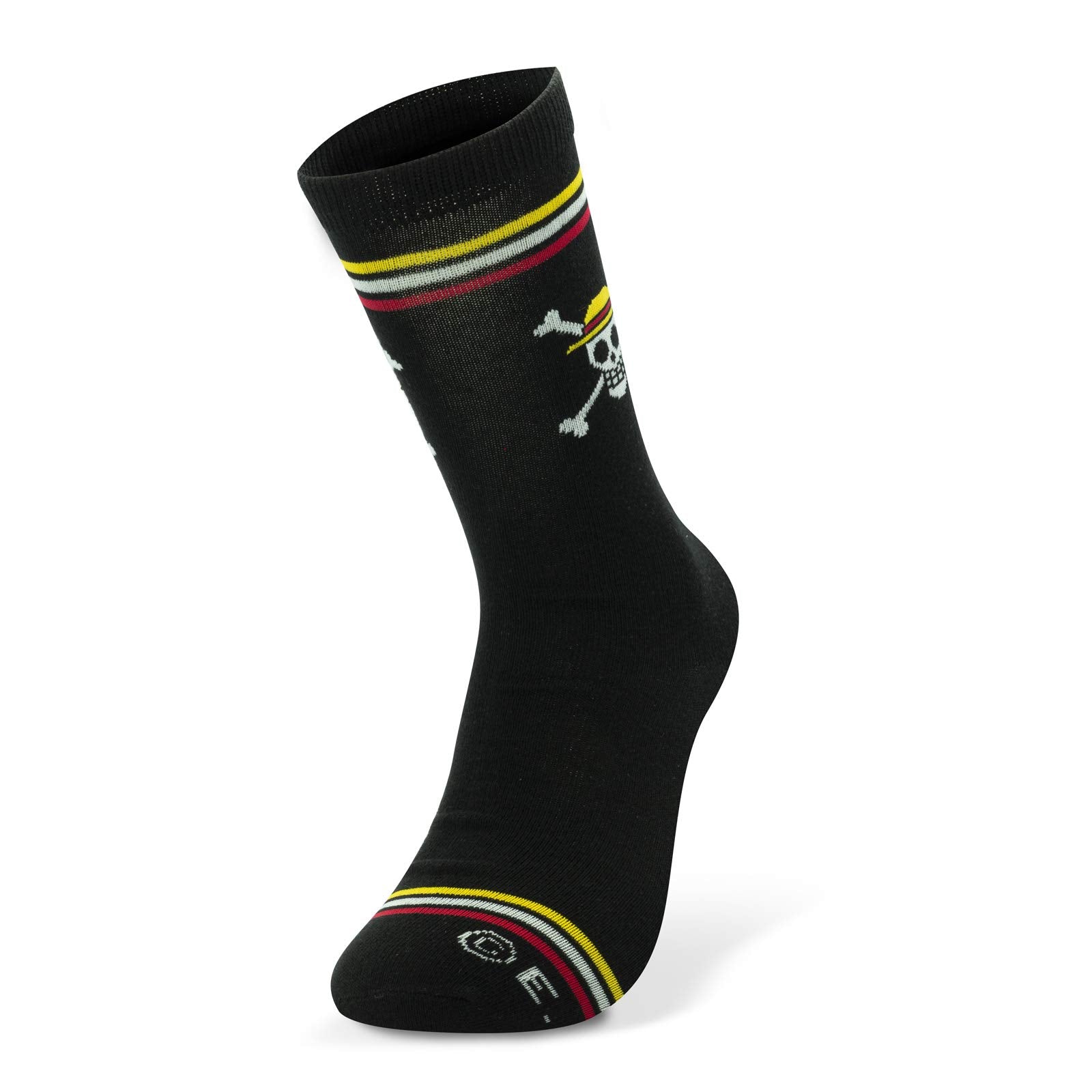 One Piece Skull One Size (38-43) Black, 70% Cotton, 27% Polyester, 3% Elastane.