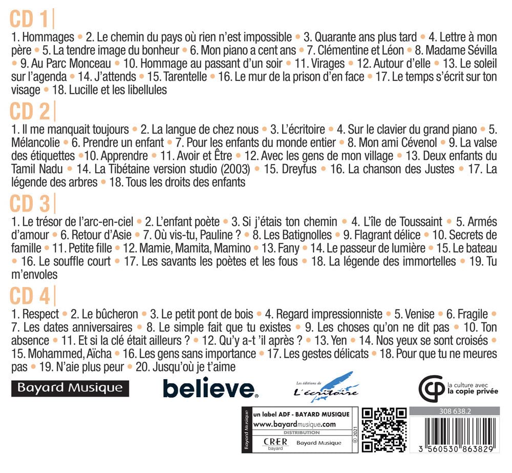 Chemins de liberté: Les chansons du livre