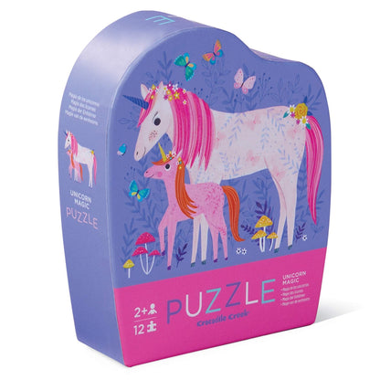 Bertoy 3841126 Shaped Box Mini Puzzle, Unicorn, 12 Pieces
