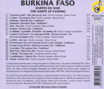 Burkina Faso : Harpes Du Soir