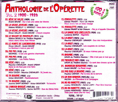 Anthologie der Operette Vol. 2 (1900-1926