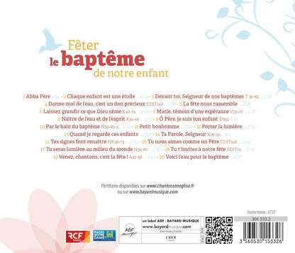 Fêter le baptême de notre enfant