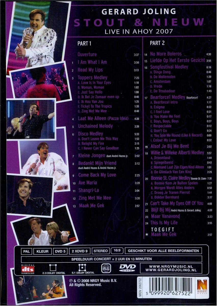 Gerard Joling - Stout & Nieuw (Live In Ahoy 2007) (2 DVD