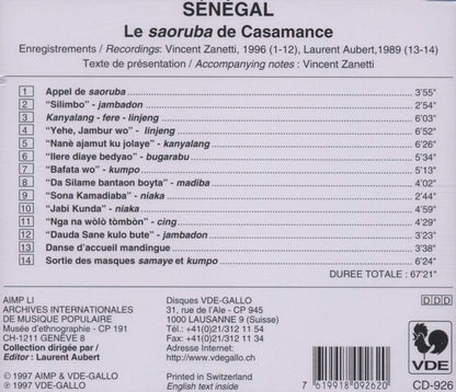 Various - Senegal: Le Saoruba De Casamance