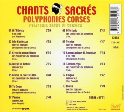 Chants Sacrés Et Polyphonies Corses Vol. 2